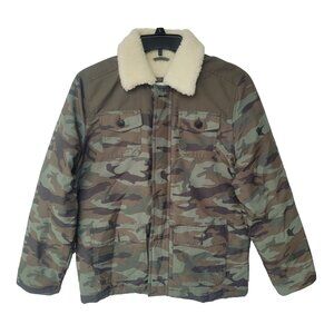 ABERCROMBIE & FITCH A&F Kids Youth Jacket 15/16 Military Camo Combat Field New